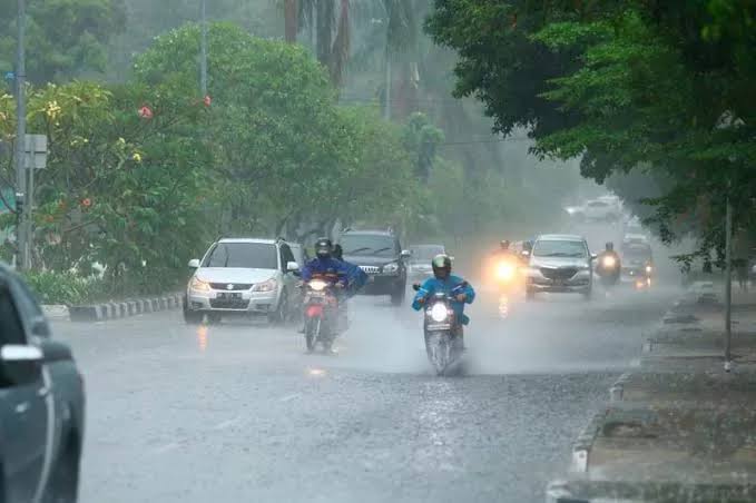 Ilustrasi hujan mengguyur Pekanbaru dan sekitar (foto/int)